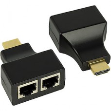 Удлинитель HDMI по витой паре, до 30м, комплект приемник+передатчик, REXANT [17-6916]