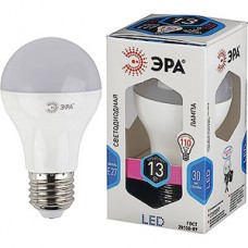 Лампа LED E27/A60 груша, 13W, 4000K, 1040Лм, ЭРА [LED smd A60-13W-840-E27]