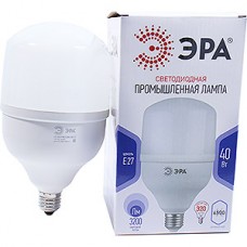 Лампа LED E27/T120 цилиндр,  40W, 6500K, 3200Лм, ЭРА [LED POWER T120-40W-6500-E27]