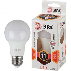 Лампа LED E27/A60 груша, 11W, 2700K, 880Лм, ЭРА [LED smd A60-11W-827-E27]