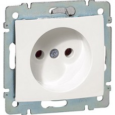 Розетка с/у 2P 16A, IP20, Legrand Valena DIY [694268] белый