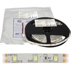 Лента LED 12В IP65 SMD2835  60/м, б/хол, 4.8Вт/м, 5м/ц.1м, BL