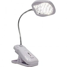 Светильник настольный LED  1.5W, аккуммуляторный, на прищепке, 3000К, ЭРА [NLED-420-1.5W-W] белый