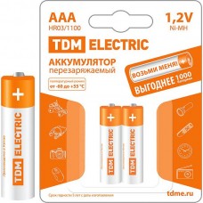 Аккумулятор TDM AAA 1100mAh Ni-MH [BP2] [SQ1702-0076]