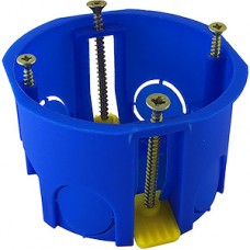 Коробка установочная с/у для полых стен d68*45мм, саморезы/пл. лапки, TDM [SQ1403-0001][200] синий