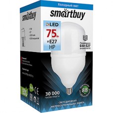 Лампа LED E27/T150 цилиндр,  75W, 6500K, 5800Лм, Smartbuy [SBL-HP-75-65K-E27]