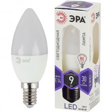 Лампа LED E14/B35 свеча,  9W, 6000K, 720Лм, ЭРА [LED smd B35-9W-860-E14]