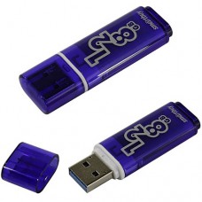 Накопитель USB Flash 128Gb SmartBuy, Glossy Dark Blue USB 3.0