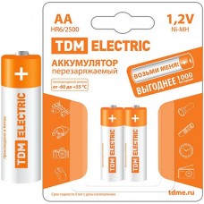 Аккумулятор TDM AA 2500mAh Ni-MH [BL2] [SQ1702-0071]