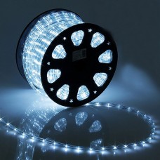 Дюралайт 11мм, круглый, 220В, 2W, 24LED/м, цена за 1м, БЕЛЫЙ [767707][100м]