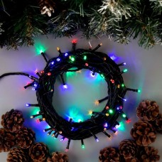 Гирлянда уличная Нить 10м, темная, LED-100-220V, контр. 8 реж., МУЛЬТИ, Luazon [705562]