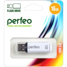 Накопитель USB Flash 16Gb Perfeo C13 White