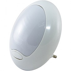 Светильник ночник LED 0,5W, d95,  в розетку, с выключателем, TDM Хамелеон [SQ0357-0005] белый