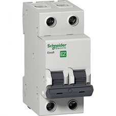 Выключатель автоматический 2п C   6А 4,5кА, Schneider Electric Easy9 [EZ9F34206]