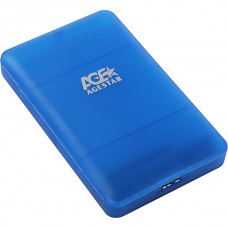 Бокс HDD 2.5'' AgeStar 3UBCP3 blue, USB 3.0 - SATA, пластик