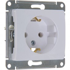 Розетка с/у 2P+E 16A, IP20, Schneider Electric Glossa [GSL000143] белый [20]