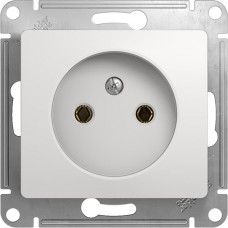 Розетка с/у 2P 16A, IP20, Schneider Electric Glossa [GSL000141] белый