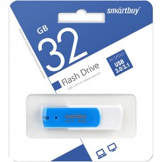 Накопитель USB Flash 32Gb SmartBuy Diamond Blue, USB 3.0