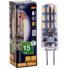 Лампа LED G4, 1.6W/12В, 4000K, 128Лм, REV [32366 2]