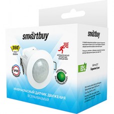 Датчик движения точечный 360гр, 1200Вт, 10-900с, 6м, IP20, SmartBuy [SBL-MS-017]