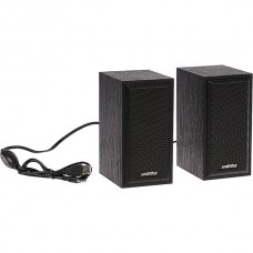 Колонки SmartBuy ONE, 2х3 Вт, дерево, USB, черная [SBA-101]