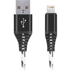 Кабель USB - Lightning, 3.0м, SmartBuy [iK-530cm-2] нейлон, защ. от перелам., белый