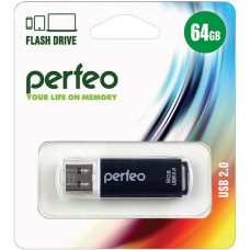 Накопитель USB Flash 64Gb Perfeo C13 Black
