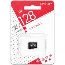 Карта памяти Micro SDXC 128Gb SmartBuy Class 10 UHS-1 без адаптера