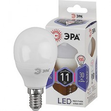 Лампа LED E14/P45 шар, 11W, 6000K, 880Лм, ЭРА [LED smd P45-11W-860-E14]