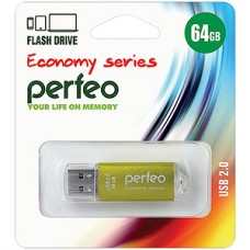 Накопитель USB Flash 64Gb Perfeo E01 Gold