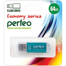 Накопитель USB Flash 64Gb Perfeo E01 Green