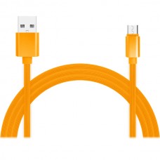 Кабель USB - microUSB, 1.0м, Jet.A [JA-DC24 1m Orange] оранж., TPE, 2А, QC3.0