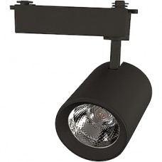 Светильник трековый 1ф LED 10W, 4000K, 850Лм, d65*105*145, 1xCOB 24°, GENERAL [GTR-10-1-IP20-B] черн