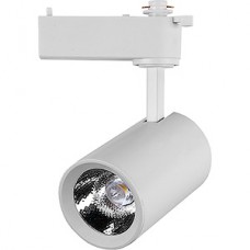 Светильник трековый 1ф LED 15W, 4000K, 1260Лм, d85*105*145, 1xCOB 24°, GENERAL [GTR-15-1-IP20] белый