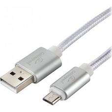 #Кабель USB - microUSB, 1.8м, Cablexpert  [CC-U-mUSB01S-1.8M], в оплетке, серия Ultra, 4.5А, сере