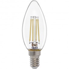 Лампа LED E14/C37 свеча, 10W, FILAMENT, 4500K, 790Лм, GL [GLDEN-CS-10-230-E14-4500]
