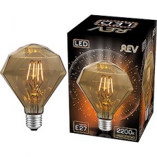 Лампа LED REV E27 Бриллиант, 5W, FILAMENT GOLD, 2200K, 450Лм [32450 8]