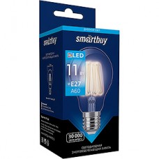 Лампа LED E27/A60 груша, 11W, FILAMENT, 4000K, 1040Лм, Smartbuy [SBL-A60F-11-40K-E27]
