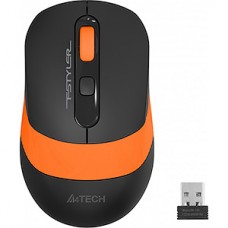 Мышь беспроводная A4Tech Fstyler FG10 черный/оранжевый оптическая (2000dpi) USB (3but)