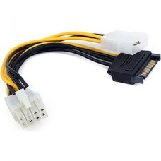 Кабель питания разветвитель Molex+SATA -> PCI-E 8pin, Cablexpert [CC-PSU-82]