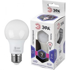 Лампа LED E27/A60 груша,  7W, 6000K, 560Лм, ЭРА [LED smd A60-7W-860-E27]