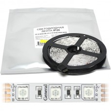 Лента LED 12В IP20 SMD5050  60/м, RGB, 14.4Вт/м, 5м/ц.1м, GL PRO [503820]