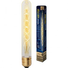 Лампа накаливания Uniel Vintage E27/L28A цилиндр 185мм CW, 60W, 300Лм [IL-V-L28A-60/GOLDEN/E27 CW01]