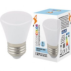 Лампа LED декоративная VOLPE, E27/Колокольчик, 1W, матовая 6000K [LED-D45-1W/6000K/E27/FR/С BELL]