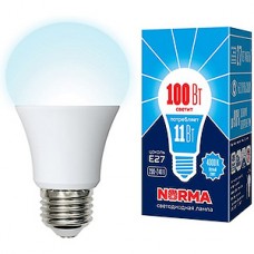 Лампа LED VOLPE E27/A60 груша, 11W, 4000K, 900Лм [LED-A60-11W/NW/E27/FR/NR]