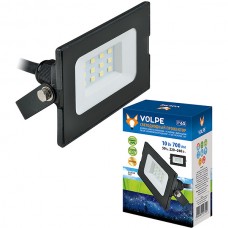 Прожектор LED  10W, 6500K, IP65, SMD, 700Лм, VOLPE [ULF-Q513 10W/DW IP65 220-240В BLACK]