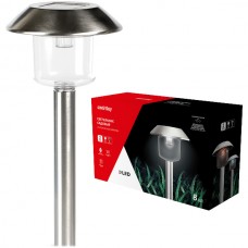 Светильник садовый LED, аккумуляторный на солнечной батарее, 39см, нерж. сталь, SmartBuy [SBF-106]