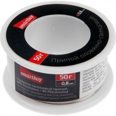 Припой на катушке 1мм,  50г, Sn+Pb, ПОС-50, SmartBuy [SBT-SIW-50]
