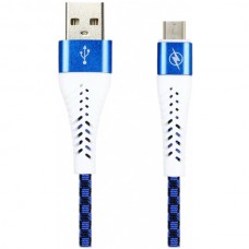 Кабель USB - microUSB, 1.0м, SmartBuy [ik-12CSS blue] CHESS, 2А, синий