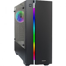 Корпус ExeGate EVO-9201 Black-RGB light, ATX, БП 500NPX, 120mm, ATX, 2*USB+1*USB3.0, HD Aud [283744]